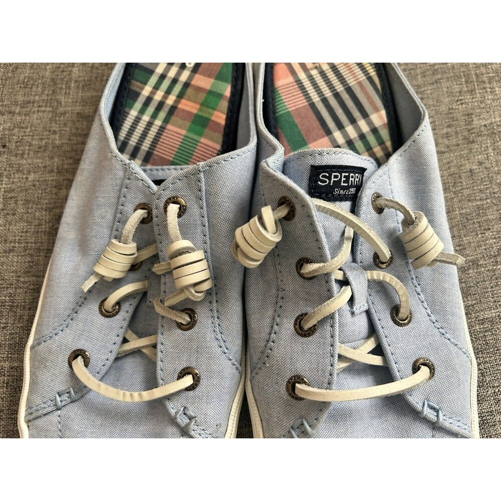 Sperry Memory Foam Canvas Top Sliders Womens Size… - image 5